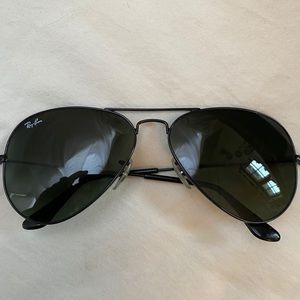 Ray ban Black aviator sunglasses